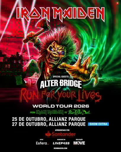 Iron Maiden - Run For Your Lives World Tour 2026