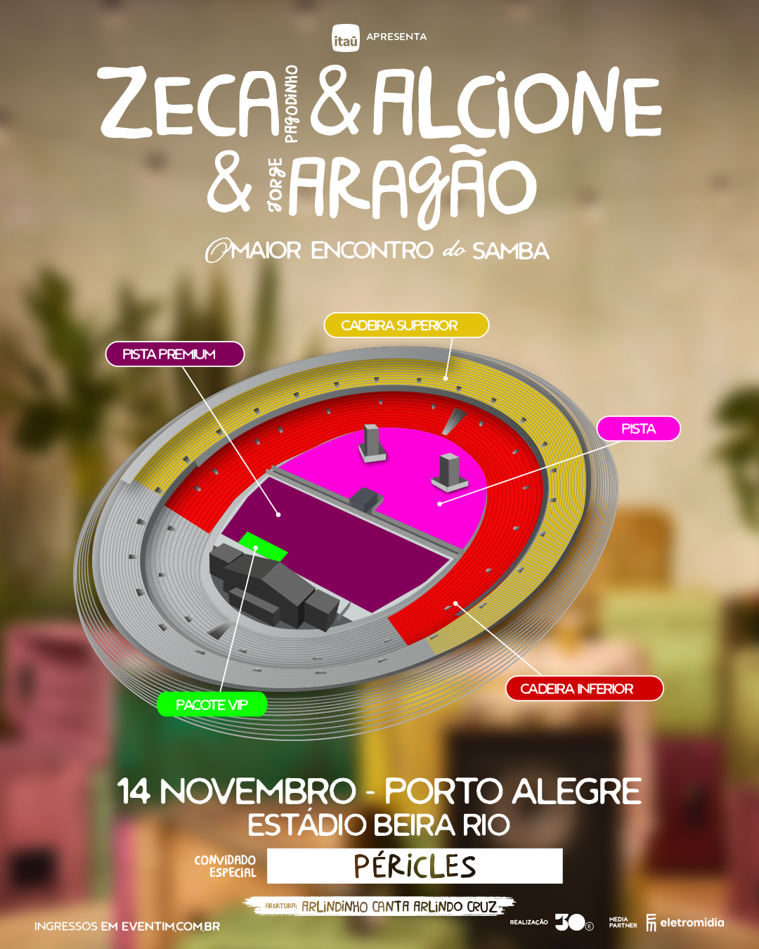 Mapa do Estádio Beira-rio