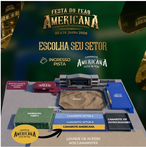 Mapa do Parque De Eventos CCA