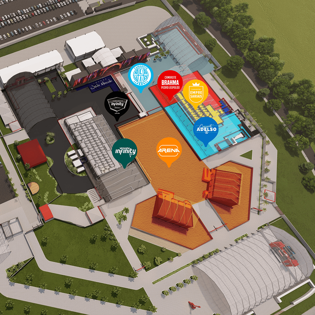 Mapa do Parque da Música
