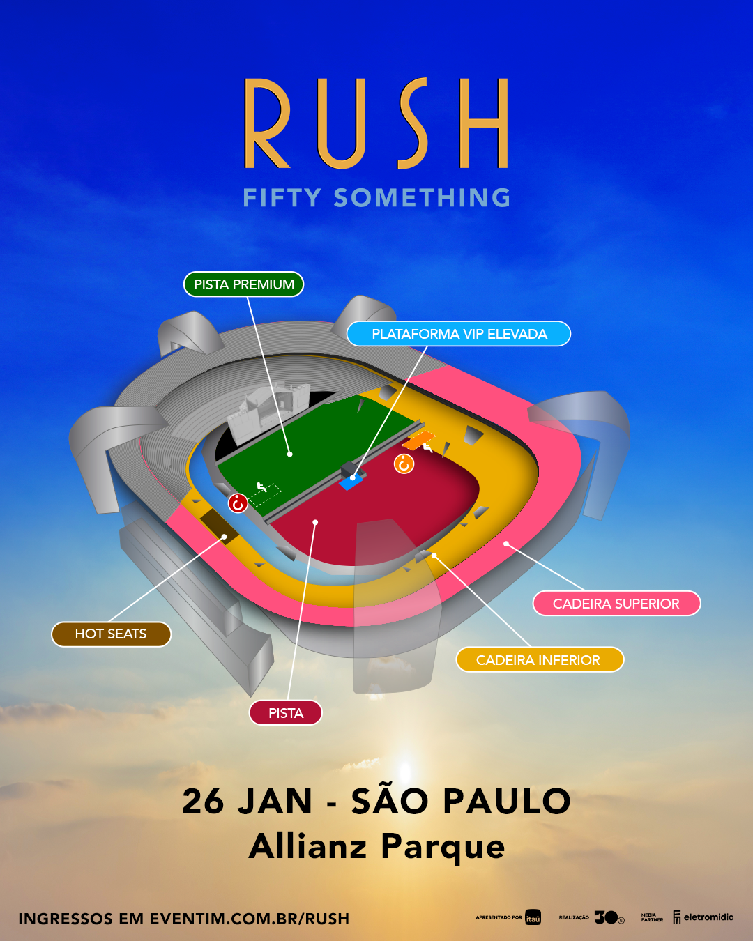 Mapa do  Allianz Parque