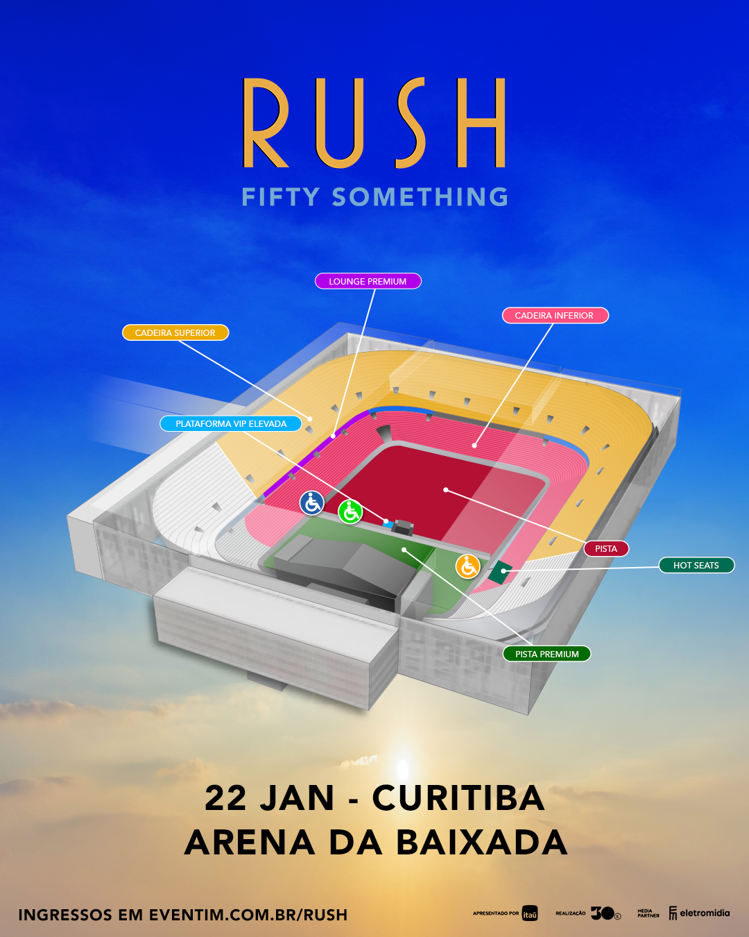 Mapa do Arena Da Baixada 
