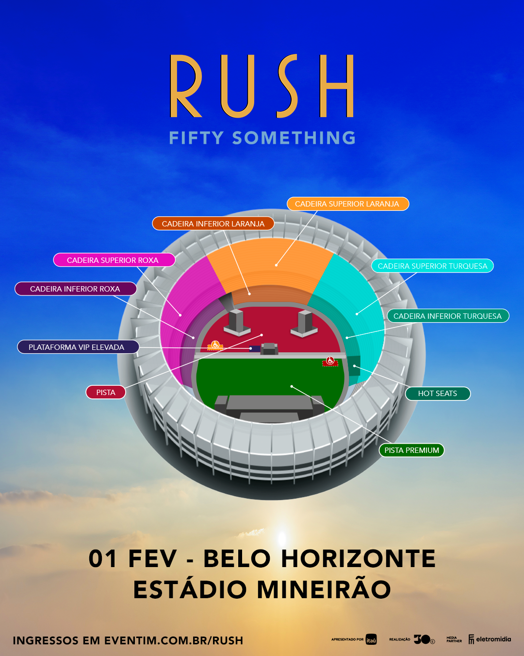 Mapa do Estádio Mineirão